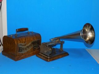 Vintage Columbia Graphophone Type Q Cylinder Record Player