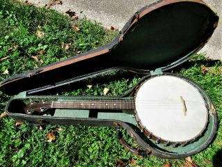 Vintage Vega Fairbanks Style N Tenor Banjo,  1922,  Case,