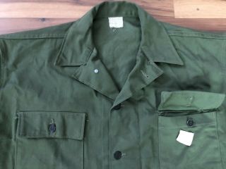 Vtg Wwii Us Army Gi Deadstock Hbt Stars Gas Flap Jacket