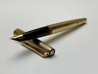Vintage Montblanc 1246 Fitted With 18k Gold Nib Fountain Pen
