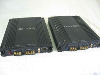 2x Car Audio Stereo Amplifier Kenwood Kac - 821 (1) Pair Amps Vintage Good