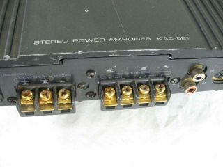 2x Car Audio Stereo Amplifier Kenwood KAC - 821 (1) Pair Amps Vintage Good 3