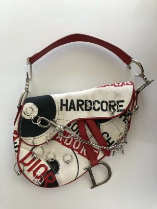 Rare Vtg Christian Dior By John Galliano ‘hardcore’ Piercing Saddle Bag