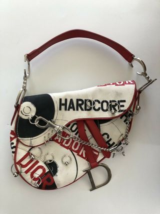 Rare Vtg Christian Dior By John Galliano ‘Hardcore’ Piercing Saddle Bag 2