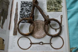 Ancient Roman Iron Horse Bit,  Snaffle Bit.  Metal Detecting Find.