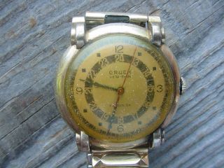 Vintage Gruen Veri - Thin Pan Am American Watch 10k Gold Filled You Restore