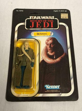 1983 Bib Fortuna Moc Vintage Star Wars Rotj Kenner 65 Back Carded Figure