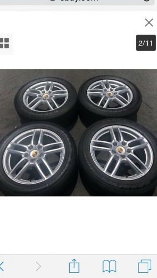 4 Porsche Cayenne Wheels Tires Rims 19 Inch Oem Factory Rare Takeoff