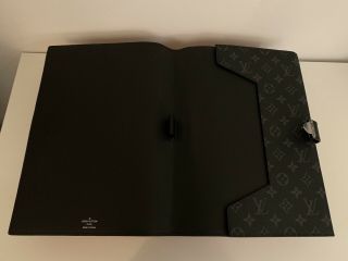 Rare Louis Vuitton Folder Kim Jones Monogram Eclipse Pochette Limited Edition 3