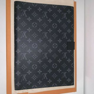 Rare Louis Vuitton Folder Kim Jones Monogram Eclipse Pochette Limited Edition 4