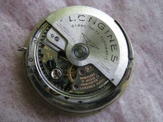 Vintage Longines Admiral 18K Gold Automatic Mens Wrist Watch,  Linen Texture Dial 2