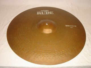 Vintage 1983 Paiste Rude Series 22 " Ride/crash Cymbal 3214 Grams