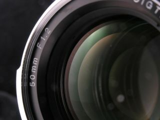 RARE Voigtlander 50mm f1.  2 Nokton lens,  VM,  fits Leica/Sony/Olympus 2