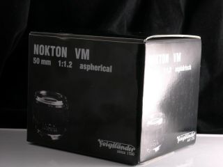 RARE Voigtlander 50mm f1.  2 Nokton lens,  VM,  fits Leica/Sony/Olympus 6