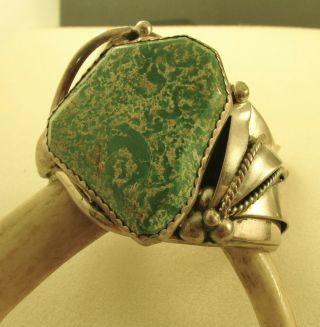 Vintage Southwest Turquoise Cuff Bracelet Sterling