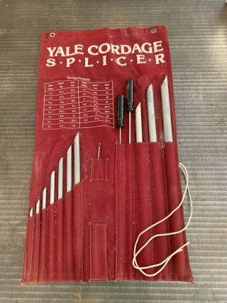 Rare Vintage Yale Cordage Rope Splicing Kit