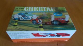 1/25 (1/24) Cox Cheetah Model Car Kit Bill Thomas Race Car 1966 Issue Vintage