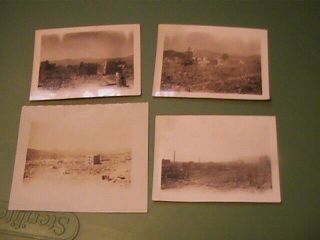 FOUR WWII Hiroshima photos after bombing very rare one of a kind 2