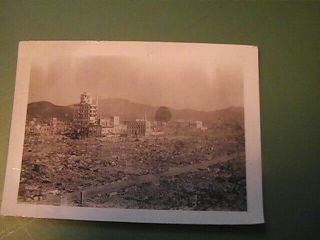 FOUR WWII Hiroshima photos after bombing very rare one of a kind 3