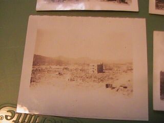 FOUR WWII Hiroshima photos after bombing very rare one of a kind 5