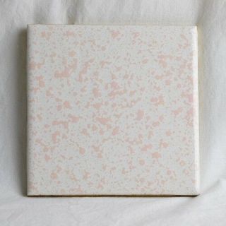 Vintage Florida Tile - Venetian Pink Speckled Textured - Very Rare Color