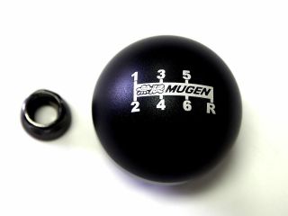 HONDA ACURA JDM ROUND BALL BLACK WITH REAL CARBON FIBER 6 SPEED SHIFT KNOB RARE 5