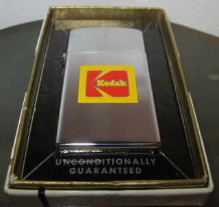 Zippo Vintage 1974 Ultra Rare Kodak Slim Zippo Lighter Niagara Falls