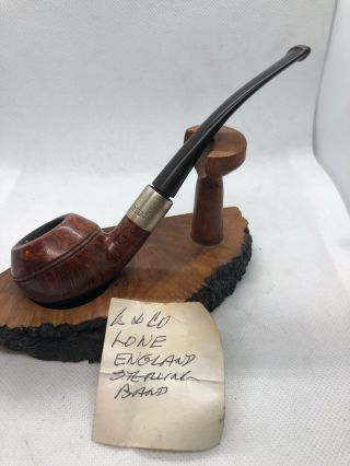 Vintage L And Co Loewe Pipe With Sterling Band