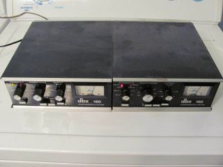 Vintage Dbx 160 Vu Compressors Pair