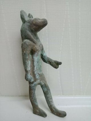 Anubis the dead and the embalming civilization of ancient Egypt.  Bronze 3