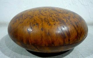 Vintage Thuja (thuya) Burl Wood Bowl From France.  Disc Turns To Bowls.  Burl
