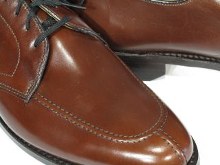 Vtg E T Wright Split Toe Shoes 10.  5 AAA Narrow Burnished Tan Arch Preserver 2