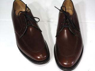 Vtg E T Wright Split Toe Shoes 10.  5 AAA Narrow Burnished Tan Arch Preserver 3