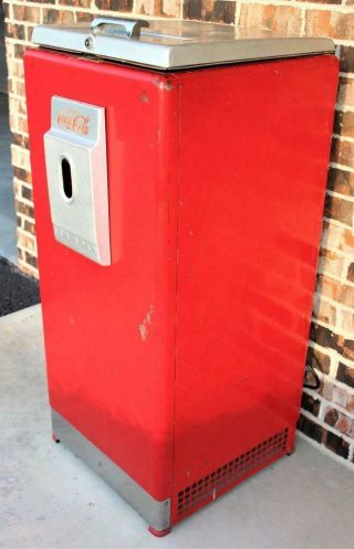 Vintage Coca - Cola Coke Cavalier 2 Case Office Cooler Vending Machine 4