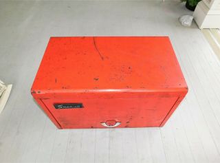 VINTAGE SNAP ON TOOL BOX CHEST,  RED 9 DRAWER KRA WITH KEY 5