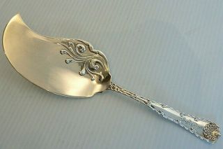 Tiffany " Wave Edge " Sterling Fish Slice W/ Stylized Wave Patterned Blade