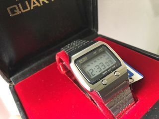 SEIKO 0674 - 5000 1973 LC Quartz LCD Digital watch - James Bond Rare uhr MOT 5