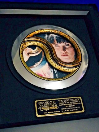 RARE Xena Limited Edition Ying Yang Chakram Prop Rep 79 of 500 Creation Ent 3