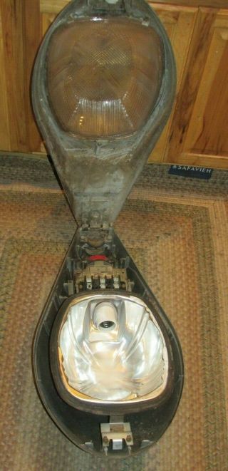 VINTAGE GE GENERAL ELECTRIC STREET LIGHT 175 WATT STEAMPUNK INDUSTRIAL LQQK 7