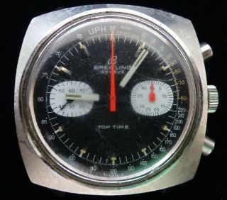 Vintage Breitling Top Time Chronograph Wind - Up Men Watch