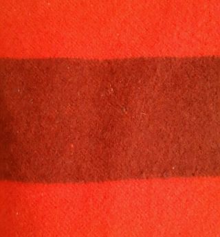 Vintage Hudson ' s Bay Blanket 4 Point Red Wool 72 
