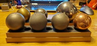 Tungsten Sphere,  6 Additional Rare Elemental And Alloy Spheres 1 Of A Kind Set