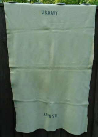 Vintage U.  S.  Navy Military Blanket