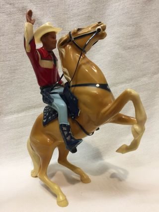 Vintage Hartland Roy Rogers And Trigger Figures Saddle Is Incomplete And Broken