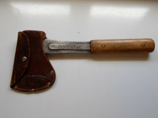 Vtg Vaughan Saf - T - Hed Boy Scouts Of America Official Axe Hatchet Chief Sheath