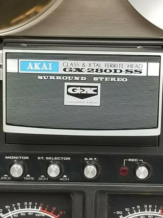 AKAI GX 280D SS 4 channel quad REEL TO REEL recorder Vintage 2