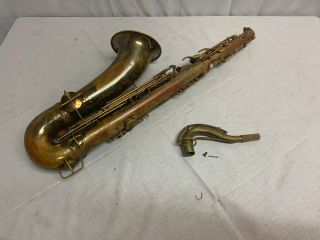 Vintage Cg Conn Naked Lady Tenor Saxophone