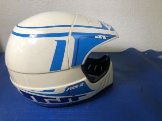 Vtg Jt Racing Als 2 Motorcross Bmx Helmet Size Large