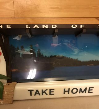 Hamm ' s Beer Vintage 1957 Lighted Sign Land of Sky Blue Waters Rare Sign 4