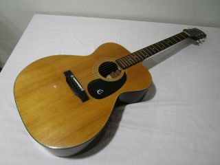 Vintage Epiphone Ft - 120 Acoustic Guitar W/ Case - Low Action - - - - Cool
